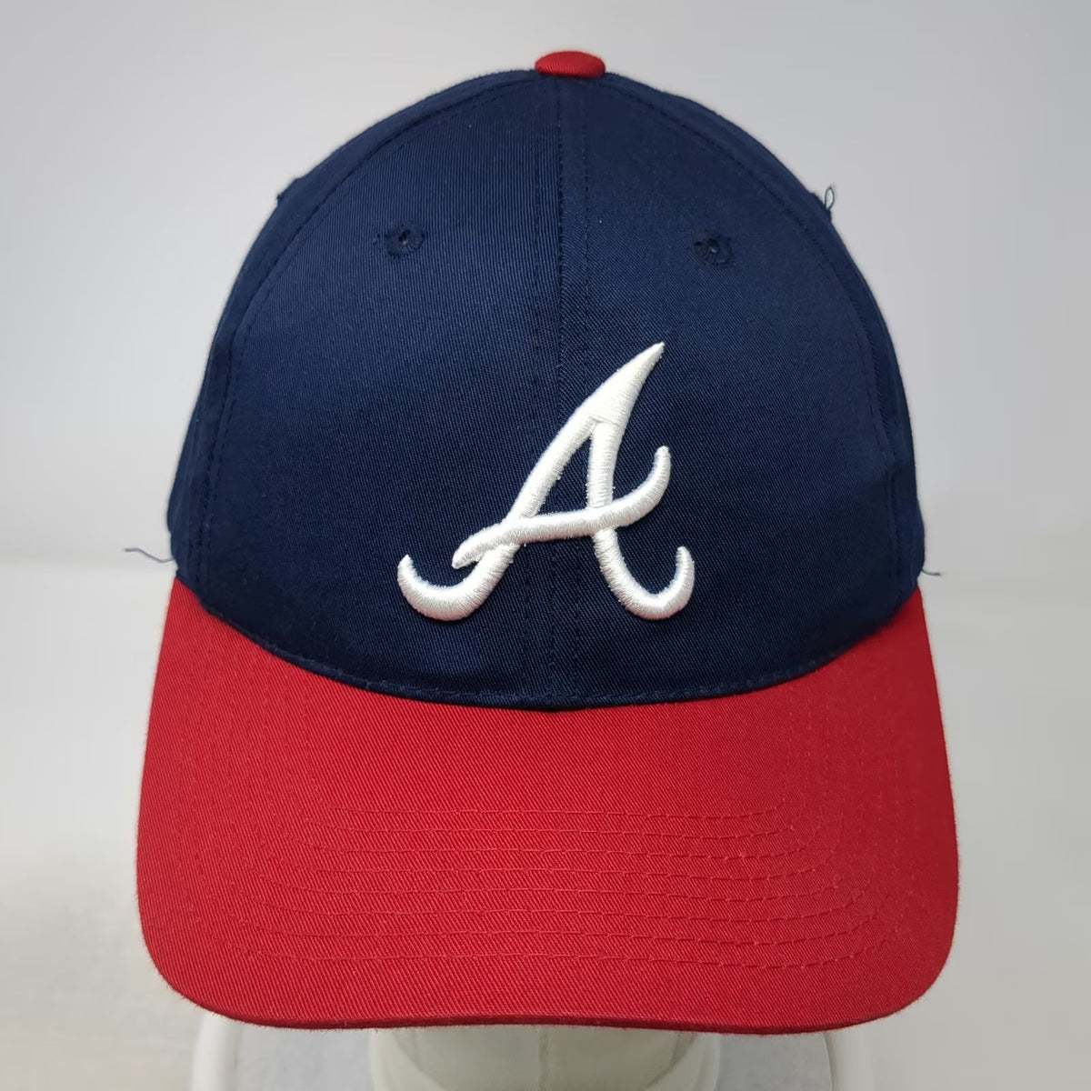 Outdoor Cap Snapback Blue Red M Atlanta Braves MLB Logo Team Fan Sports Gear Hat
