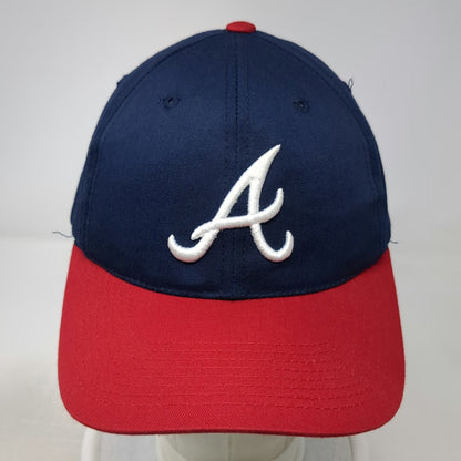 Outdoor Cap Snapback Blue Red M Atlanta Braves MLB Logo Team Fan Sports Gear Hat