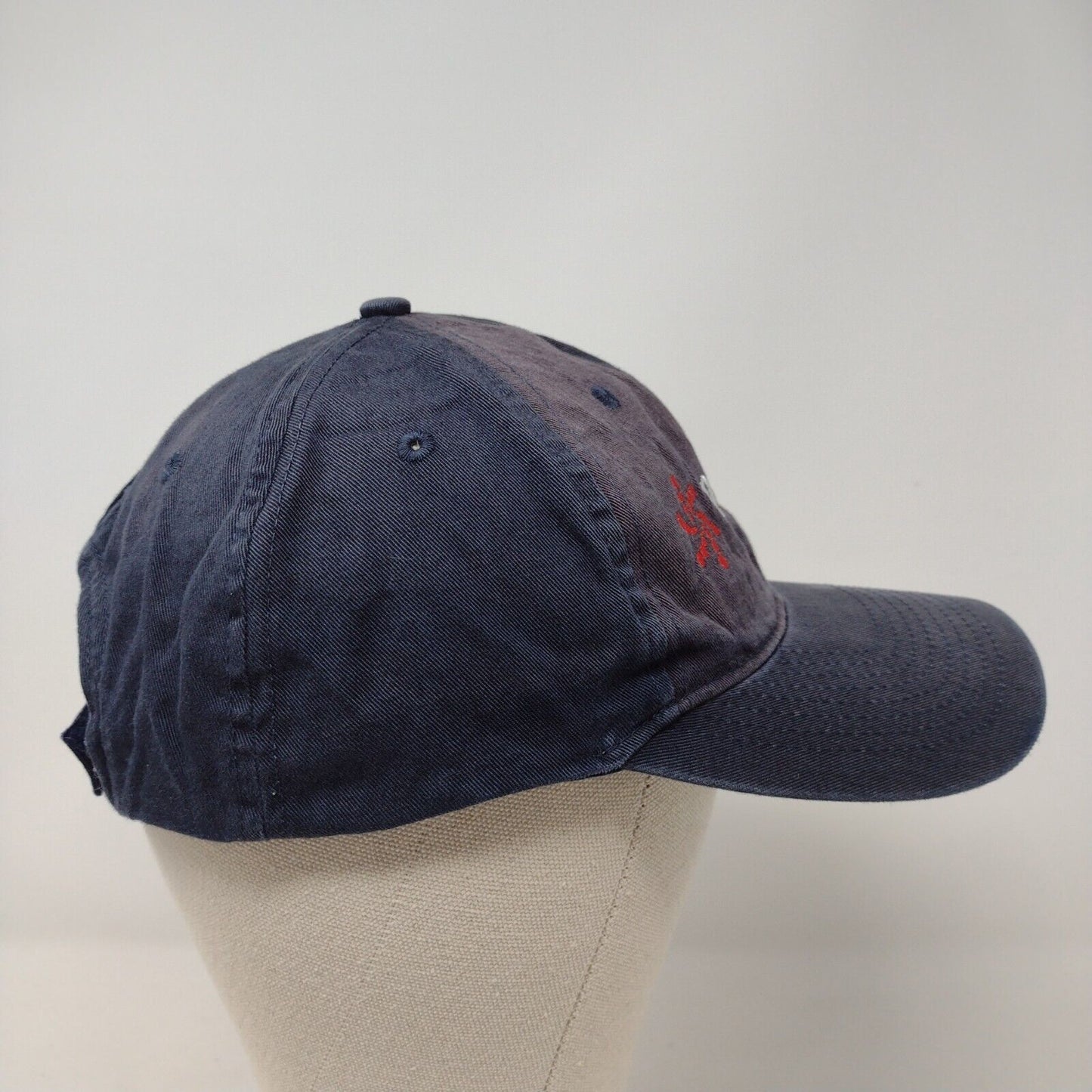 Nanomix Strapback Hat Blue OSFA Adjustable Embroidered Port & Company