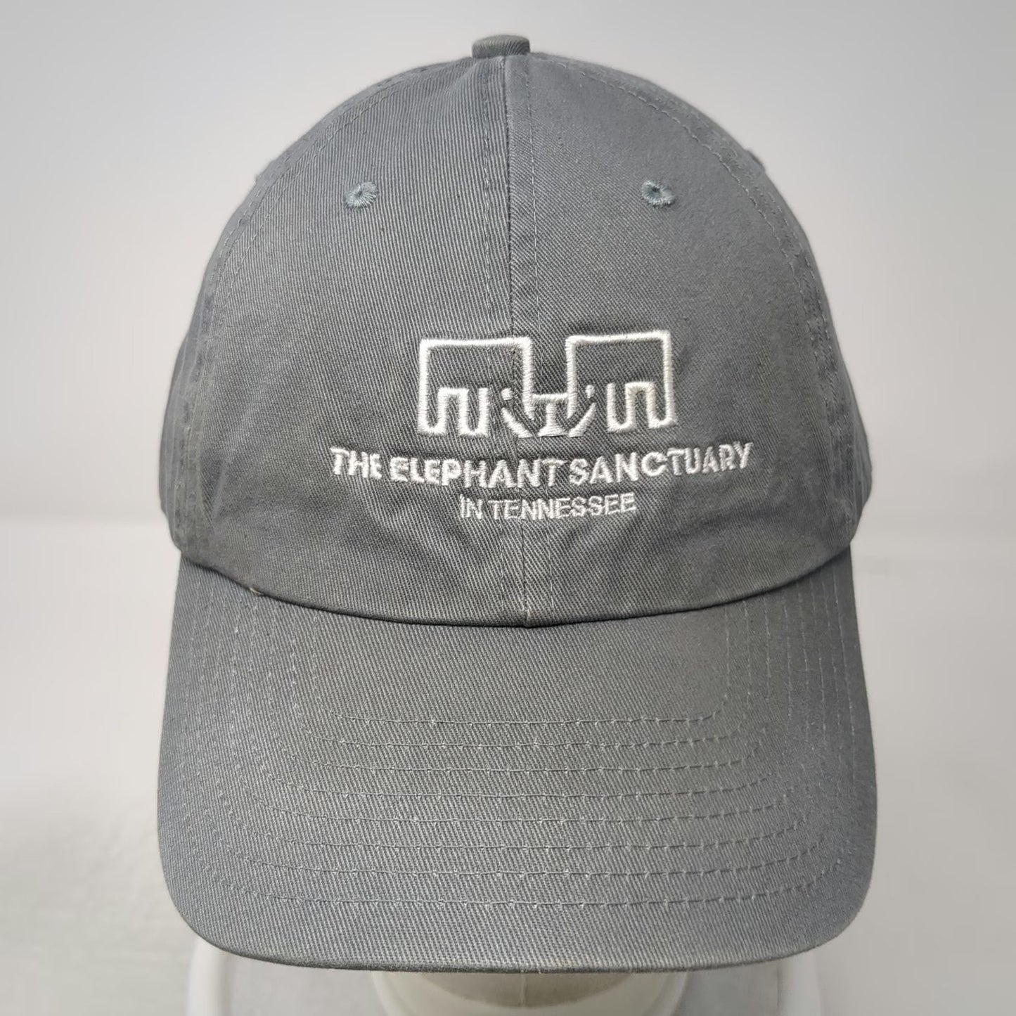 Bayside Baseball Cap Gray One Size The Elephant Sanctuary Tennessee Hat USA Made