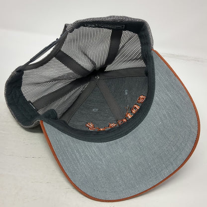 Richardson Trucker Hat Gray Orange One Size Epic Outdoors Deer Skull Snapback