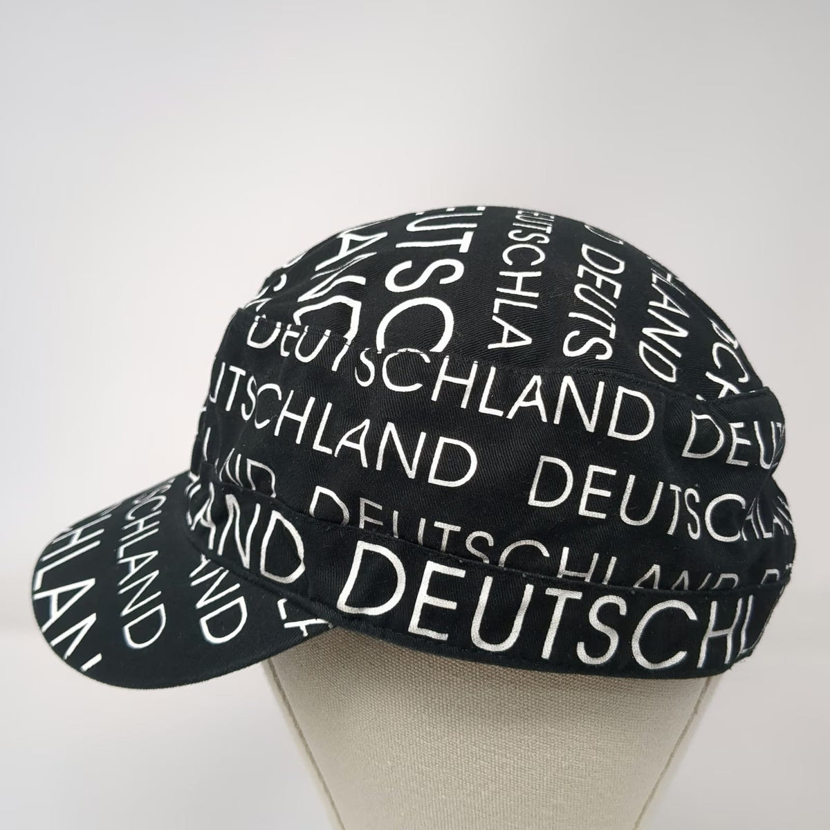 Robin Ruth Army Cap Black White Deutschland One Size Cotton Print Strapback Hat