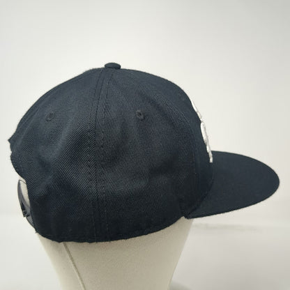 Deep Clothing Brand Snapback Black Gray One Size Flat Brim Script Embroidery Hat