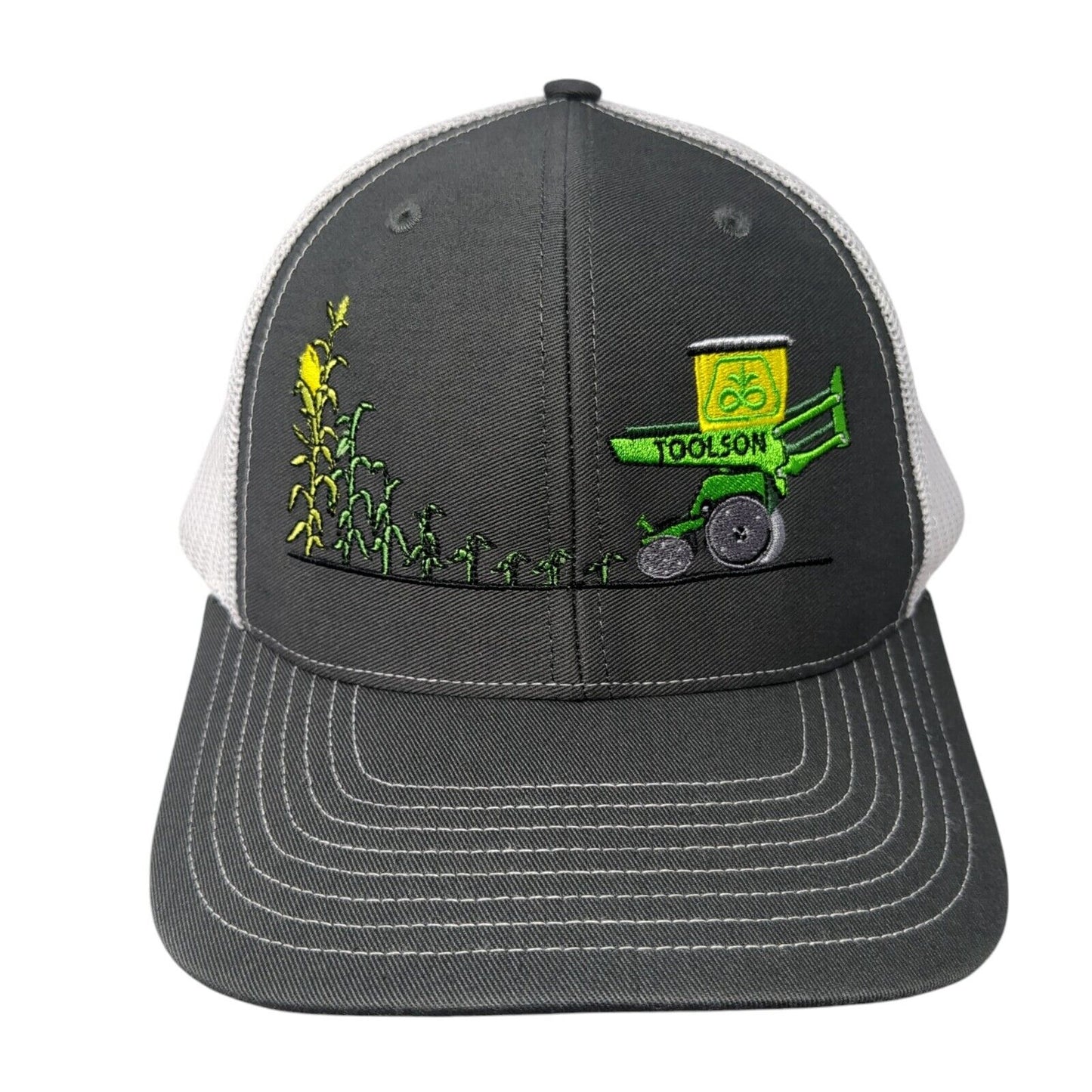 Toolson Sell Till Plant Snapback Trucker Hat Gray OS Adjustable Mesh Richardson