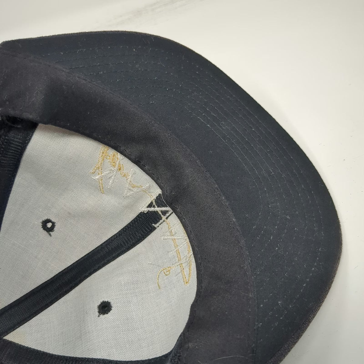 Yupoong Cap Gray World Tour Yanni Musician Concert Slideback Hat Vintage 90's