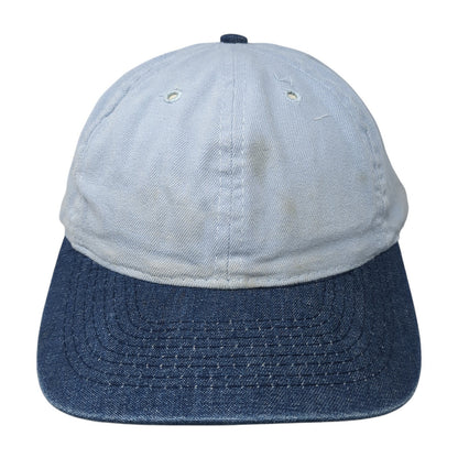 Otto Snapback Hat Blue One Size Adjustable Colorblock Vented Holes 6 Panel Blank