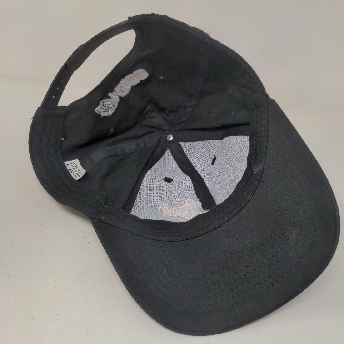 Unbranded Men's Snapback Hat Black Adjustable Embroidered Wrench Logo Cotton