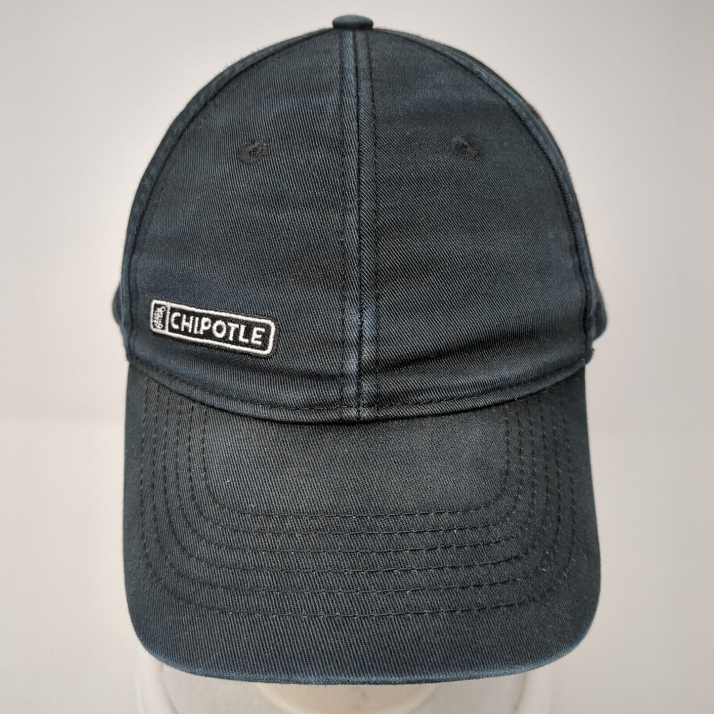 Chipotle Strapback Baseball Cap Blue One Size Adjustable Embroidered Loomstate