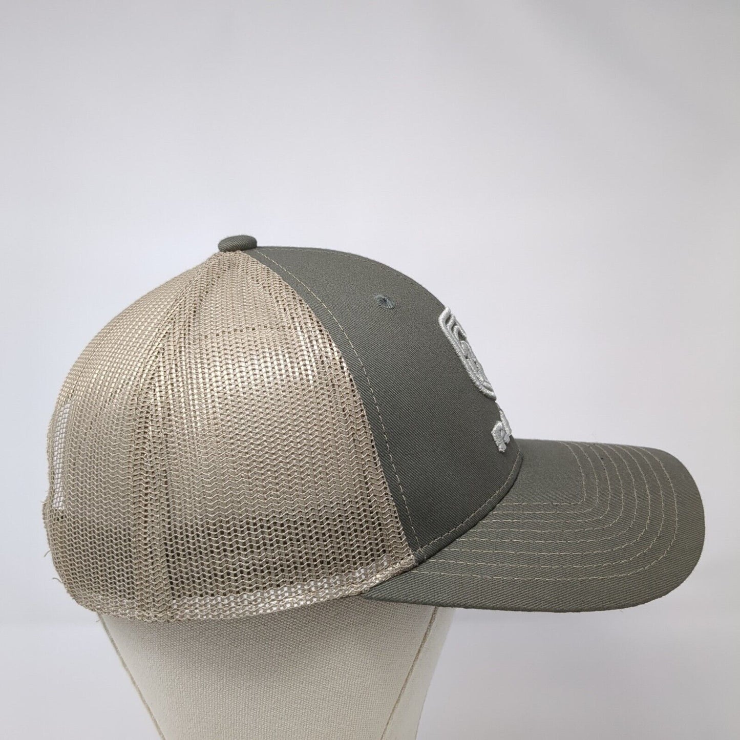 RAM Snapback Trucker Hat Brown One Size Adjustable Embroidered Mesh Back 6 Panel