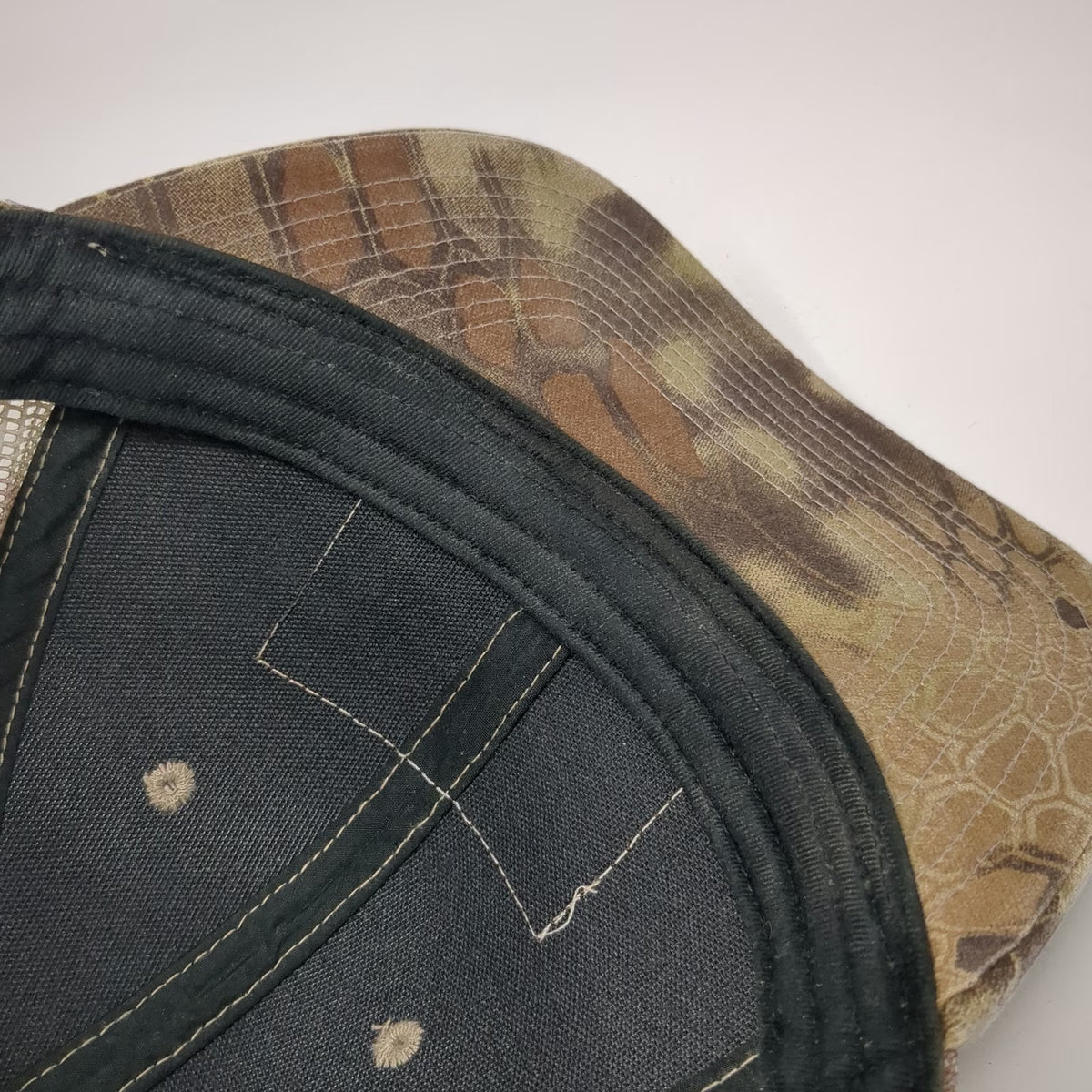Outdoor Cap Trucker Hat Beige Green One Size Camo Spartan American Flag Patch