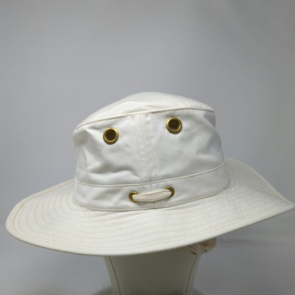Tilley Orbit Boonie Hat White 7 1/4 Cotton Hemp Blend Wide Brim Made Canada