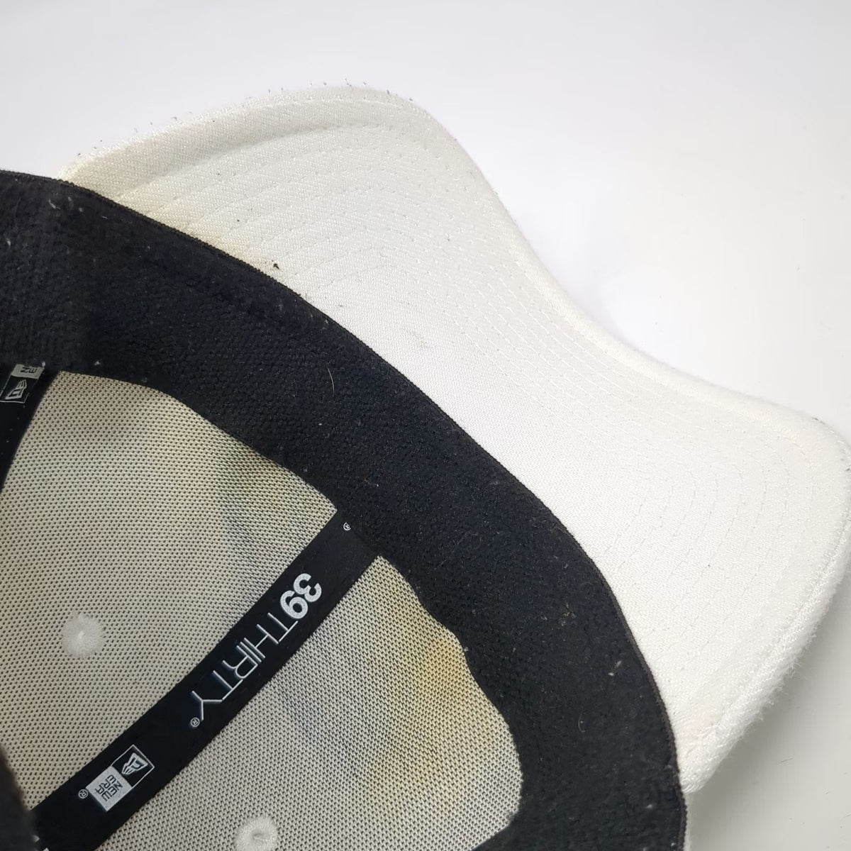 Carolina Panthers NFL New Era Baseball Cap White XL 39THIRTY Stretch Hat Logo