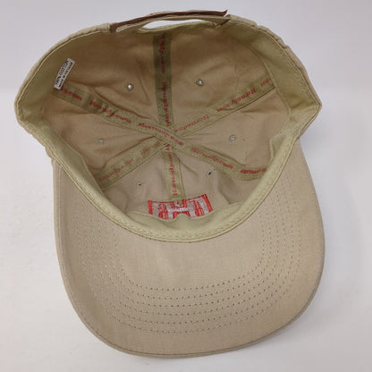 Hornady Strapback Hat Tan One Size Adjustable Embroidered 6 Panel Cotton