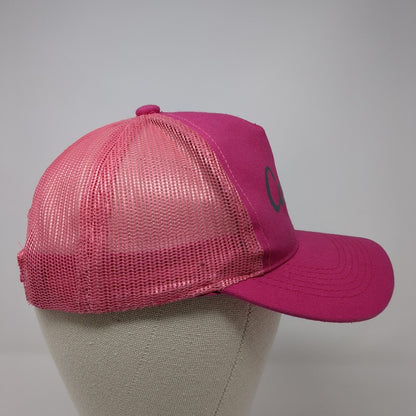Cabela's Snapback Trucker Hat Pink Youth One Size Mesh Back Fishing
