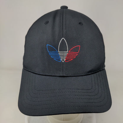 Adidas Snapback Hat Black OSFM Adjustable Embroidered Trefoil Breathable