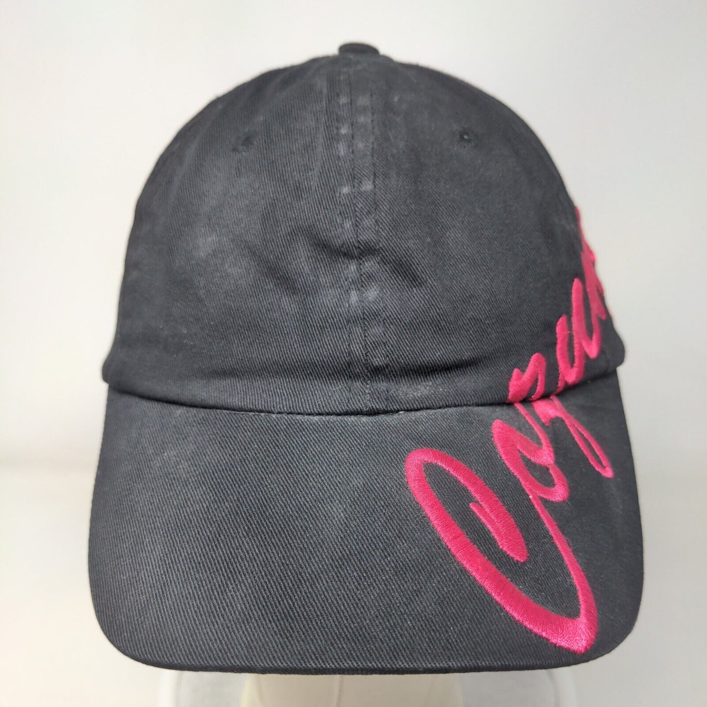 Cozumel Mexico Slideback Hat Black One Size Embroidered Usharis 6 Panel