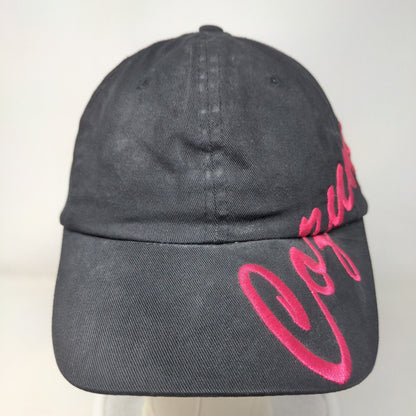 Cozumel Mexico Slideback Hat Black One Size Embroidered Usharis 6 Panel