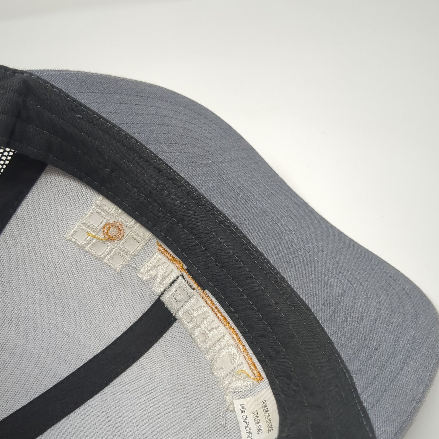 Merrick Snapback Trucker Hat Gray OS Adjustable Mesh Back Pacific Headwear