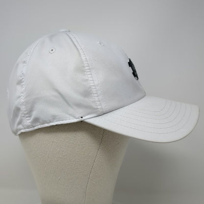 American Needle Baseball Cap White One Size Bighorn Sheep Snapback Hat Grey Brim