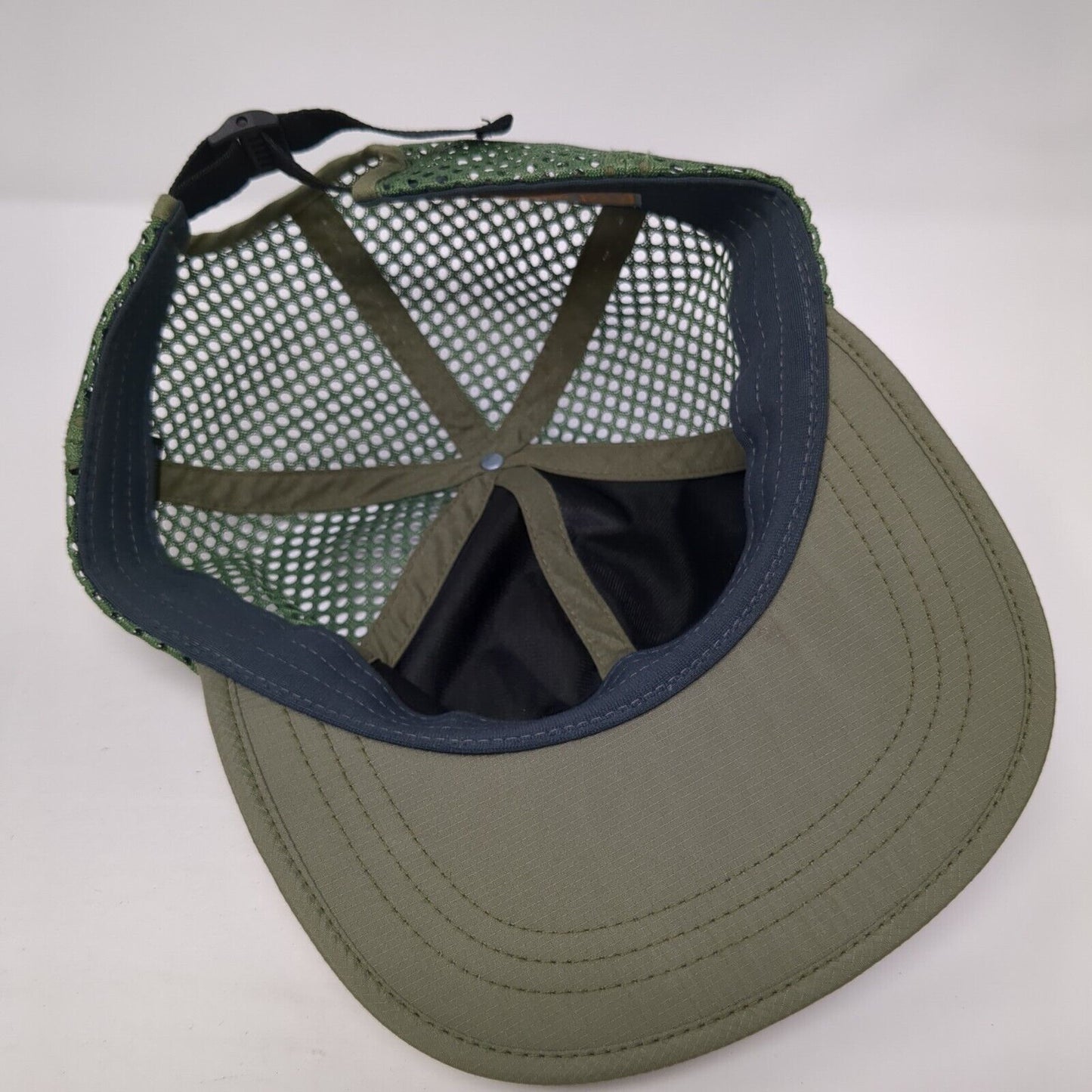 Richardson Strapback Trucker Hat Green One Size Adjustable Patch Outdoor