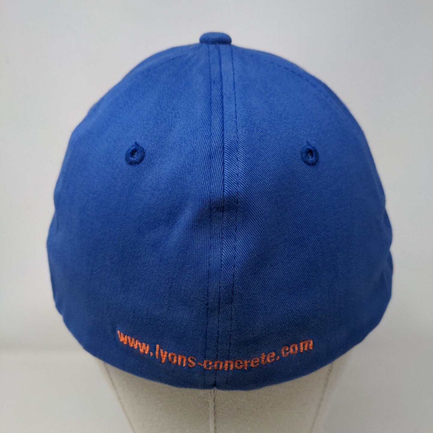 Lyons Concrete Construction Fitted Hat Blue M/L Embroidered The Max Nat