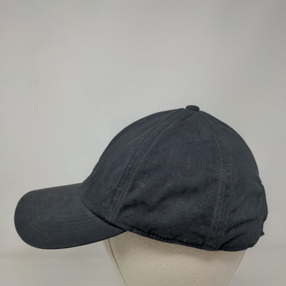 Gap Slideback Hat Black One Size Adjustable Embroidered Vented Holes 6 Panel