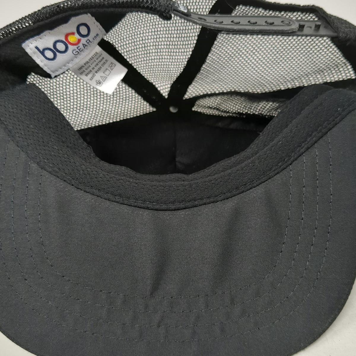 REI Trucker Hat Black One Size Mesh Back Snapback CO-OP Doodle Graphic Trees