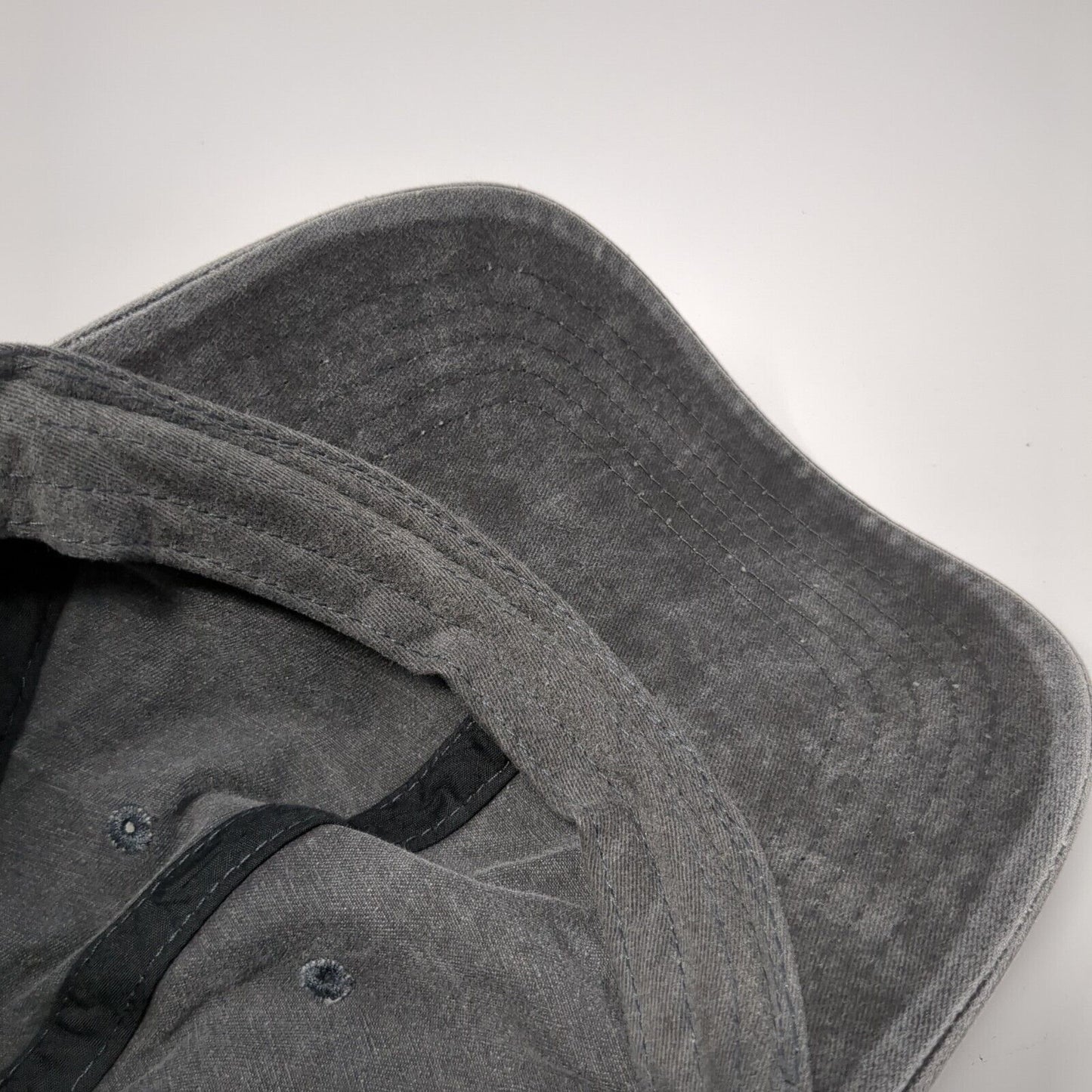 Unbranded Slideback Hat Solid Black Gray One Size Adjustable Vent Holes