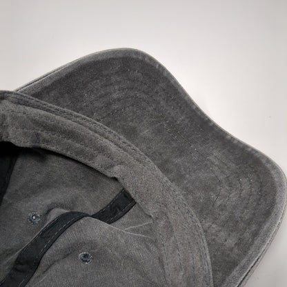 Unbranded Slideback Hat Solid Black Gray One Size Adjustable Vent Holes