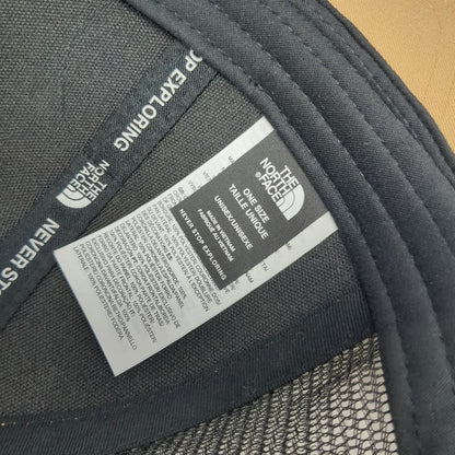 The North Face Trucker Hat Brown One Size Snapback Mesh Mountain Graphic Patch