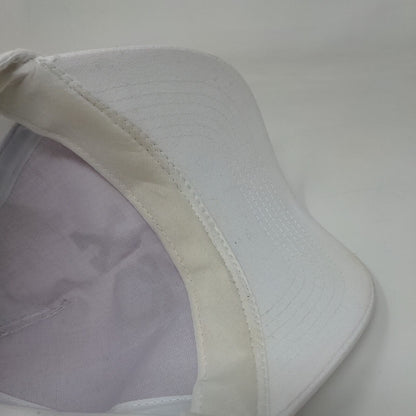 XΩ Chi Omega South by Sea Slideback Hat White OS Vented Holes 6 Panel BIG X