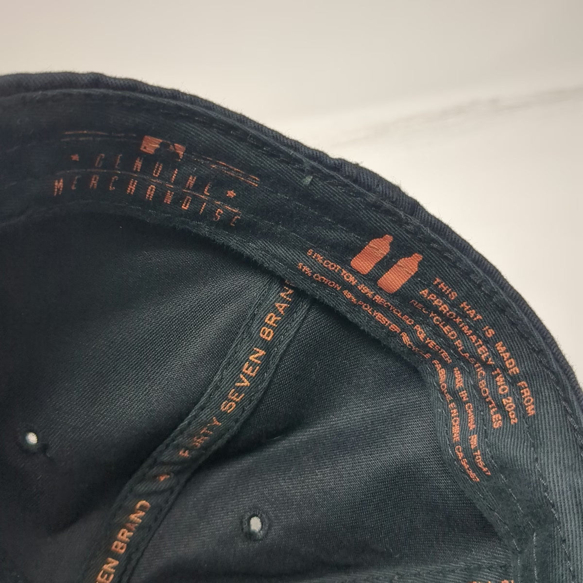 '47 San Francisco Giants MLB Baseball Cap Black M Fitted Green Underbrim Hat