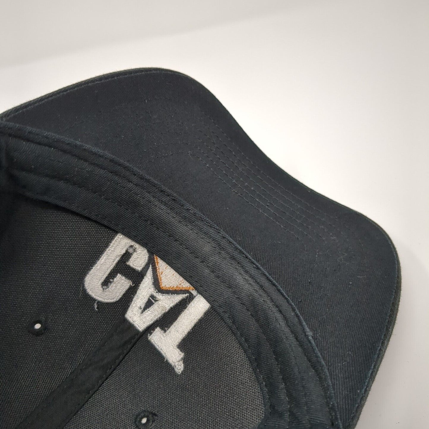 CAT Western States Equipment Black OS Adjustable Embroidered 6 Panel Cotton