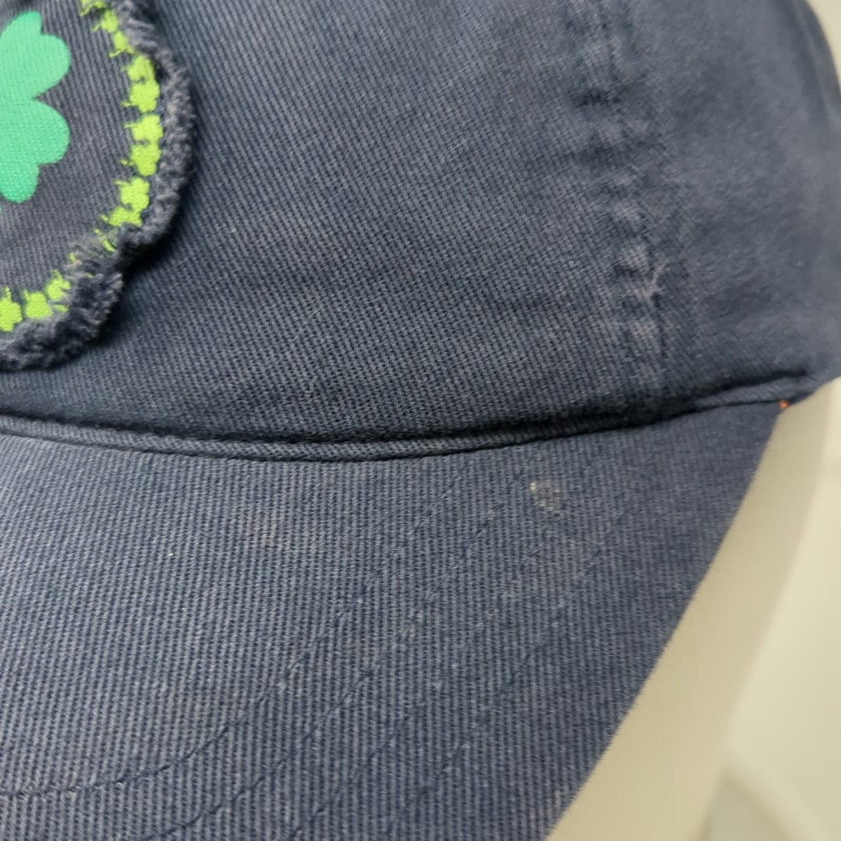 Old Navy Baseball Cap Blue Green One Size Shamrock Patch Cotton Strapback Hat