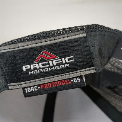 Pacific Headwear Merrick Blue Trucker Hat One Size Mesh Back Snapback Logo Hat