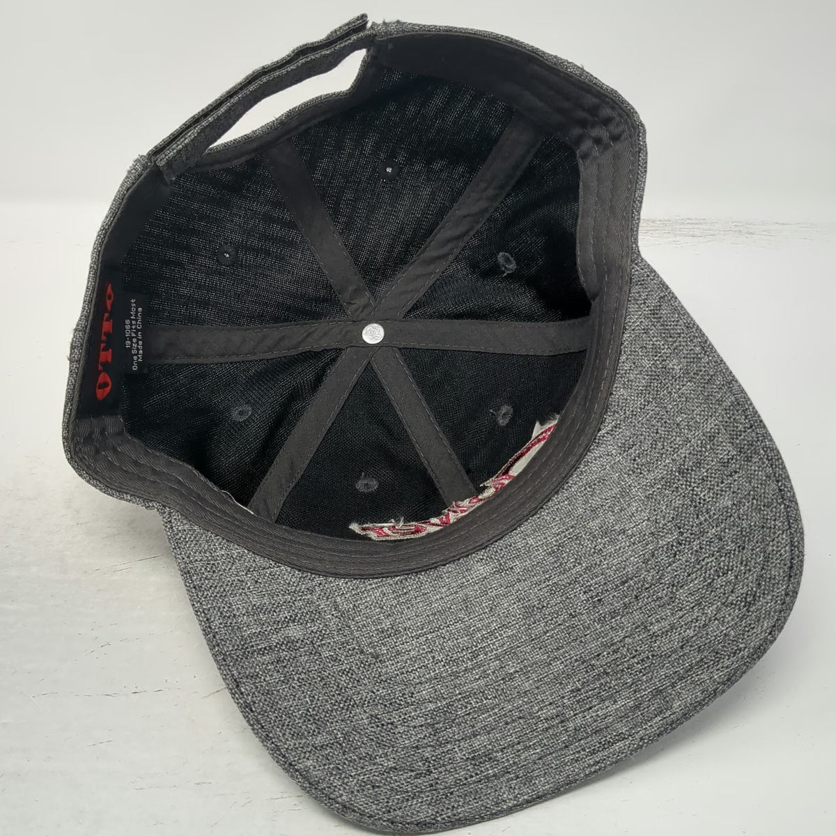 Otto Baseball Cap Gray One Size Colyer Herefords Angus Strapback Structured Hat