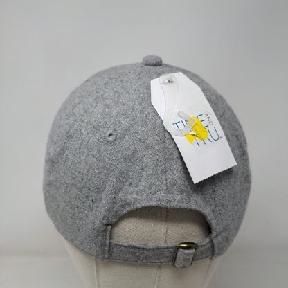 Time And Tru Slideback Hat Gray OSFM Adjustable Vented Hole Blank W/Tags