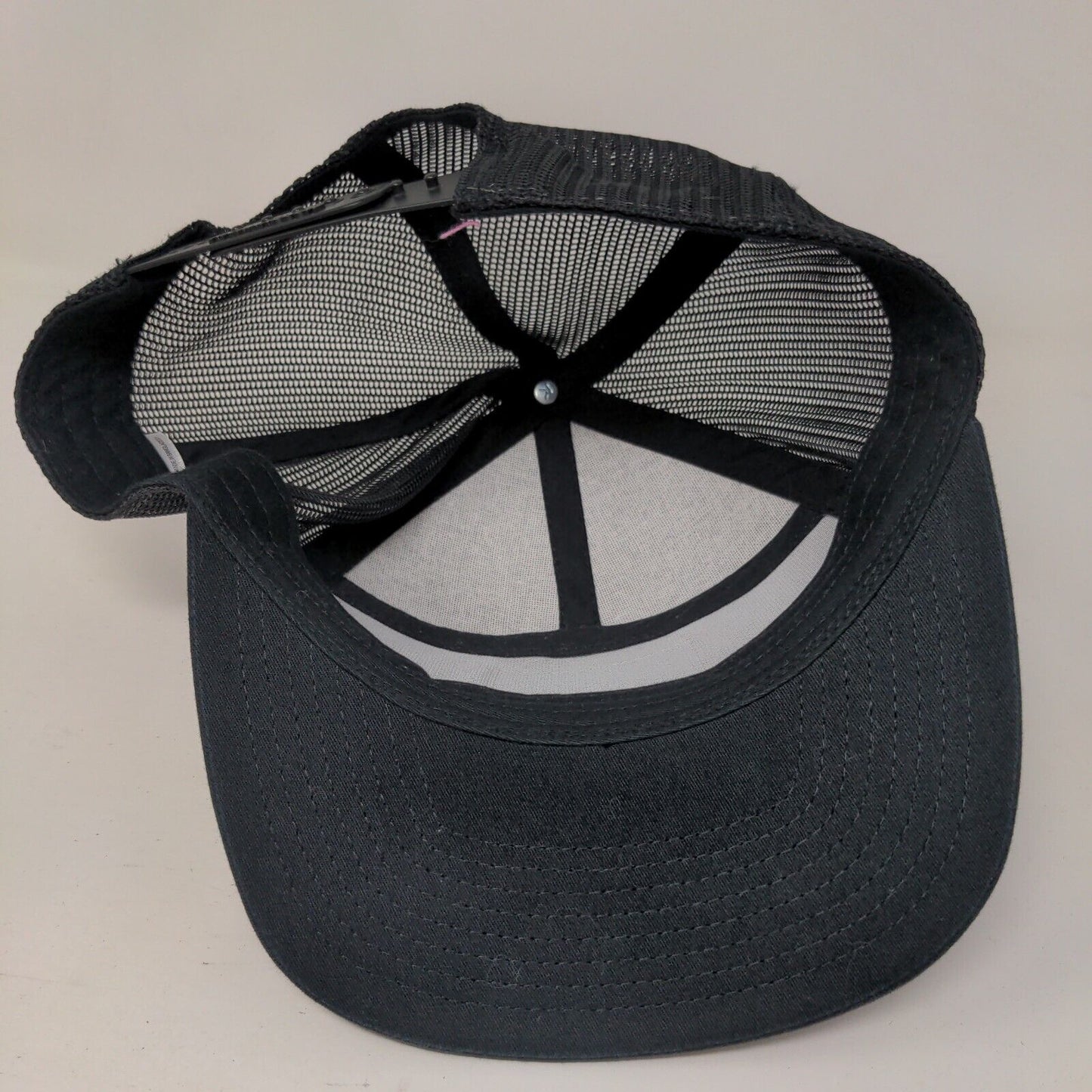 Aire Patch Snapback Mesh Back Trucker Hat Black One Size Richardson