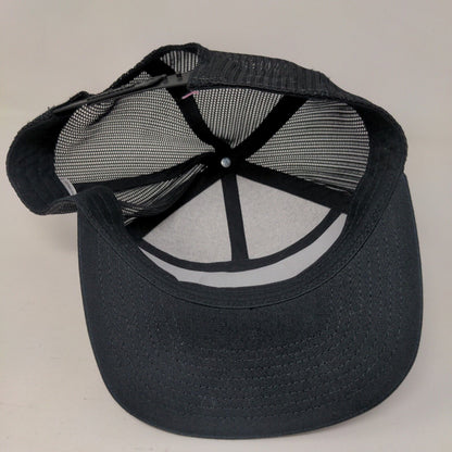 Aire Patch Snapback Mesh Back Trucker Hat Black One Size Richardson