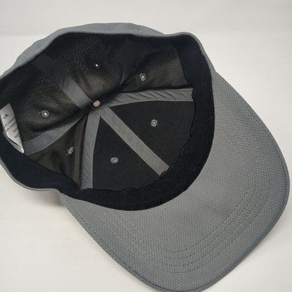 Athletic Works Fitted Hat Gray XL Solid Stretch Vent Holes Outdoor Blank