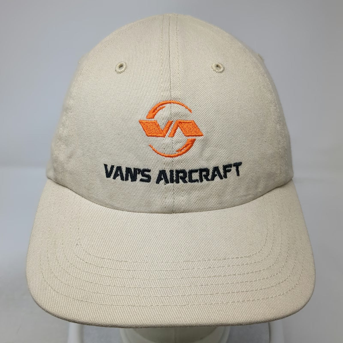 Richardson Baseball Cap Beige One Size Van's Aircraft Logo Slideback Hat Cotton