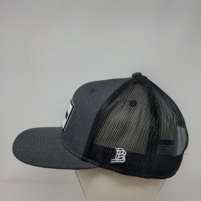 On Swann Snapback Mesh Back Trucker Hat Gray One Size Branded Bills