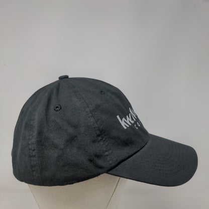 KW Maps Coaching Slideback Hat Black OSFM Embroidered Vent Holes