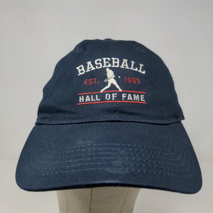 National Baseball Hall of Fame Men's Strapback Hat Blue Embroidered Logo