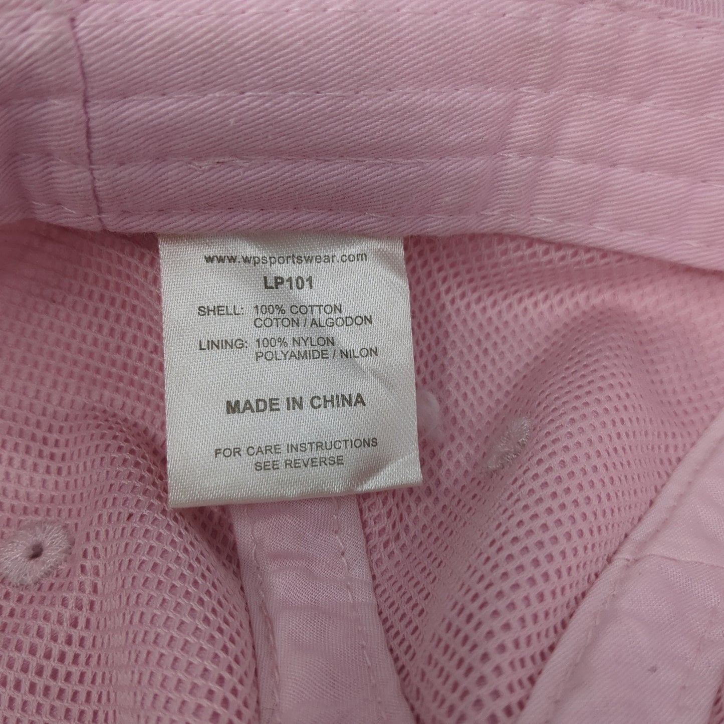 Adams Slideback Hat Pink One Size Adjustable Leather Strap Monogram