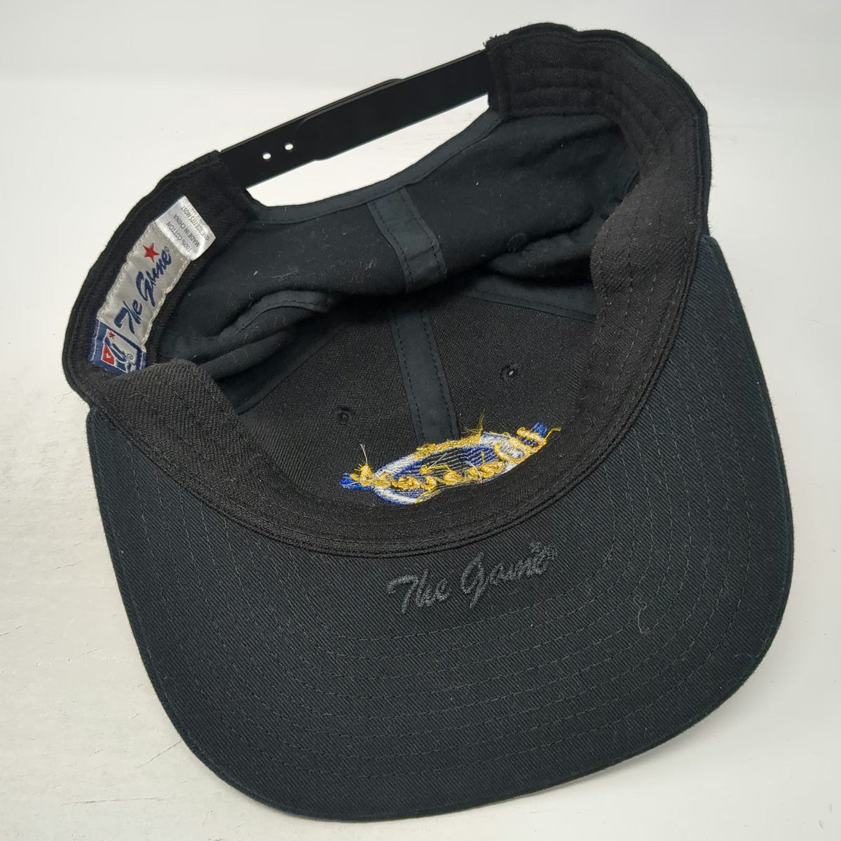 The Game Snapback Black One Size Mohawk Trail Warriors Hat Logo Graphic Cotton