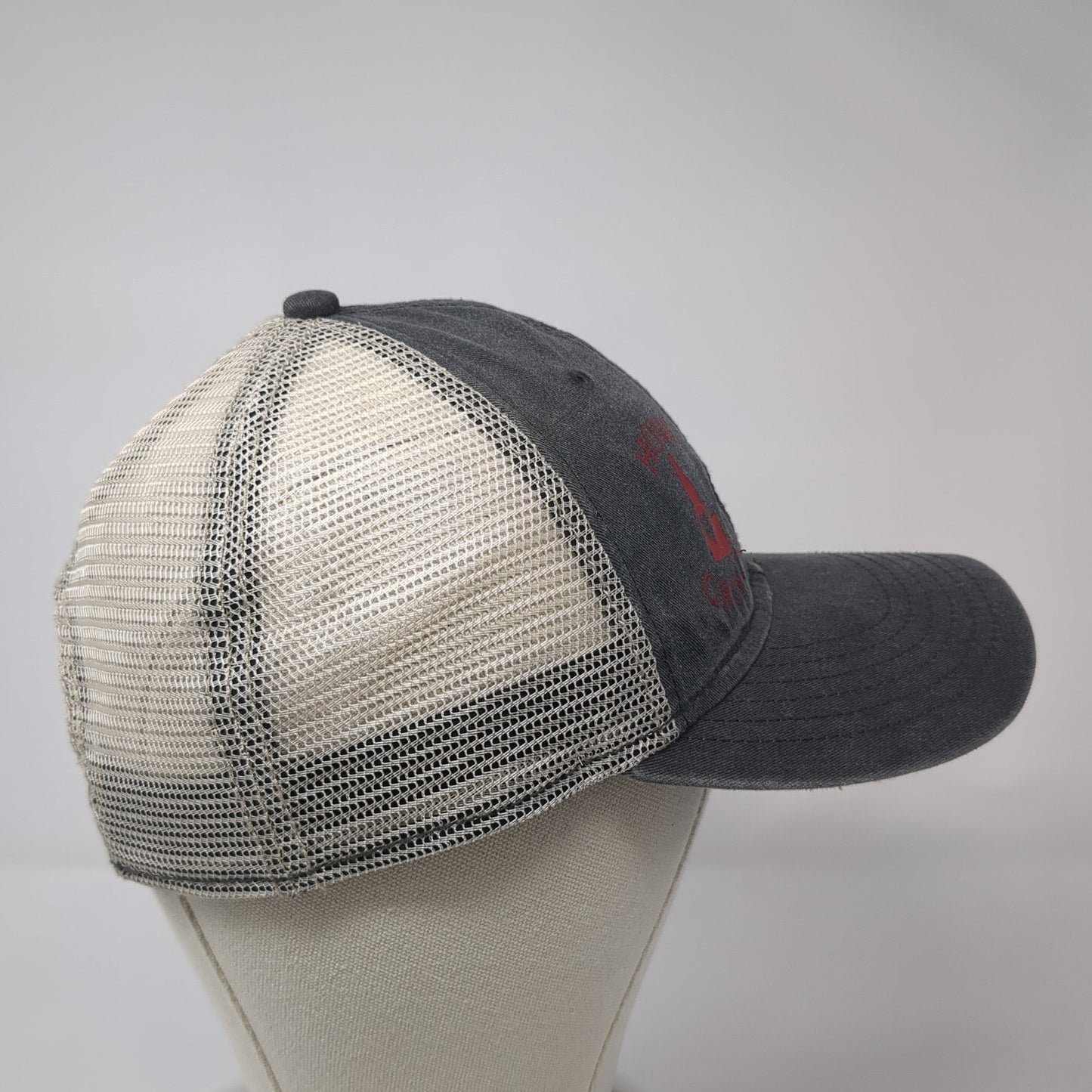 Home Crown Idaho Trucker Hat Gray OS Adjustable Embroidered Mesh Back George