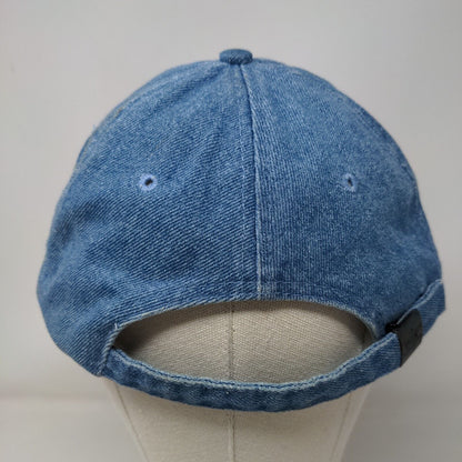 Chef Bruce Aidells Slideback Hat Blue One Size Embroidered Denim Nissin Cap