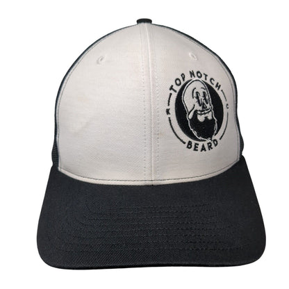 Top Notch Beard Snapback Trucker Hat Black OS Adjustable Mesh Back Richardson