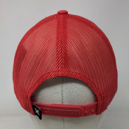 Hurley Snapback Mesh Back Trucker Hat Red One Size The Classics Yupoong